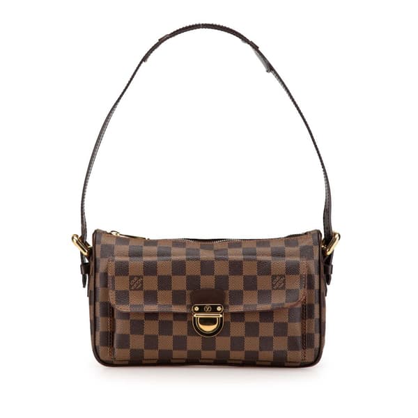 Pre-owned Louis Vuitton Damier Ebene Ravello GM Brown