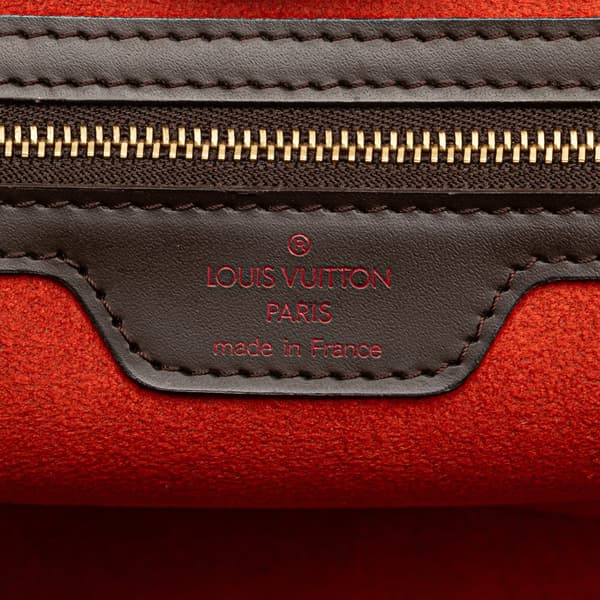 Pre-owned Louis Vuitton Damier Ebene Manosque PM Brown