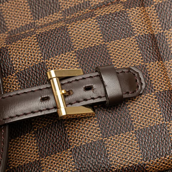 Pre-owned Louis Vuitton Damier Ebene Manosque PM Brown