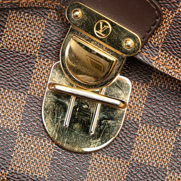 Pre-owned Louis Vuitton Damier Ebene Ravello GM Brown
