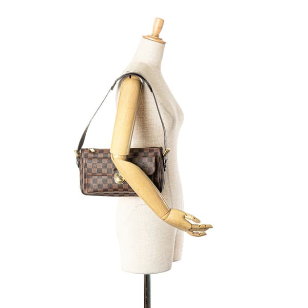 Pre-owned Louis Vuitton Damier Ebene Ravello GM Brown