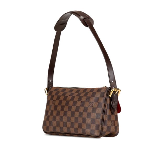 Pre-owned Louis Vuitton Damier Ebene Ravello GM Brown