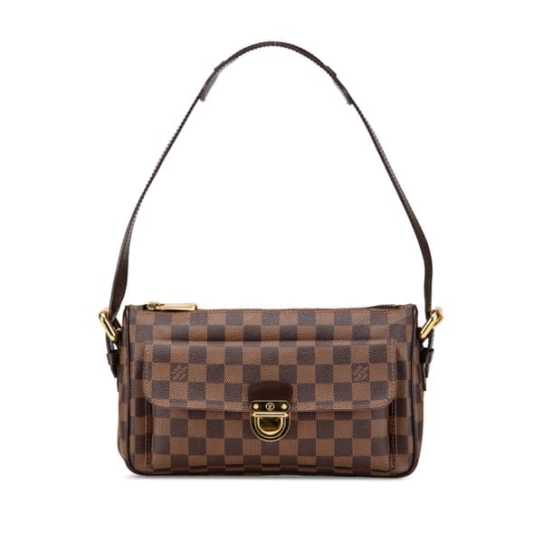 Pre-owned Louis Vuitton Damier Ebene Ravello GM Brown