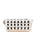 Miniatyrbild 1 av 10: Pre-owned Chanel CC Jersey Pyramid Stud Flap White