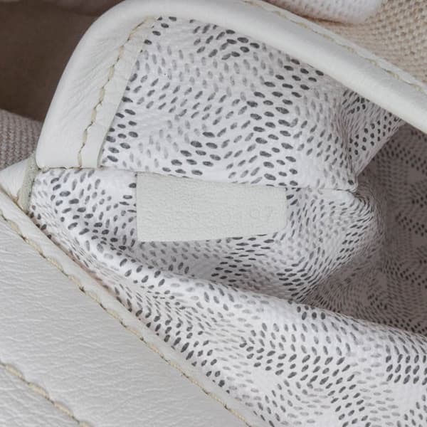 Pre-owned Goyard Goyardine Rouette PM White