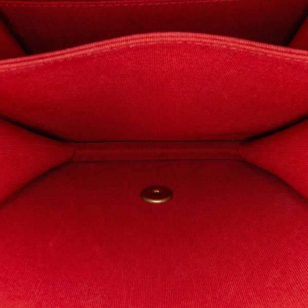 Pre-owned Chanel Quilted Caviar North South Boy Flap Red