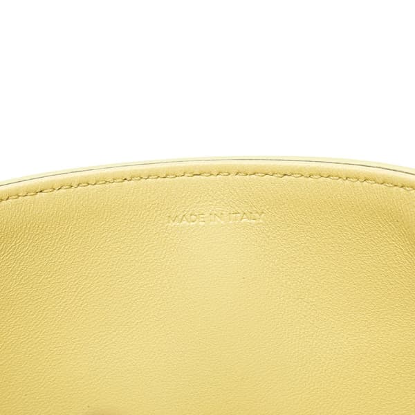 Pre-owned Celine Leather Triomphe Claude Shoulder Bag Yellow