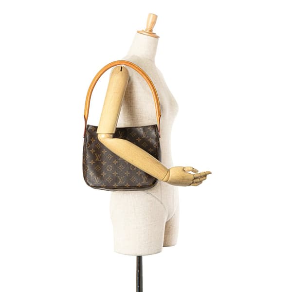 Pre-owned Louis Vuitton Monogram Looping MM Brown