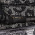 Miniatyrbild 5 av 9: Pre-owned Dior Mizza Embroidered Canvas Leopard Saddle Bag Gray