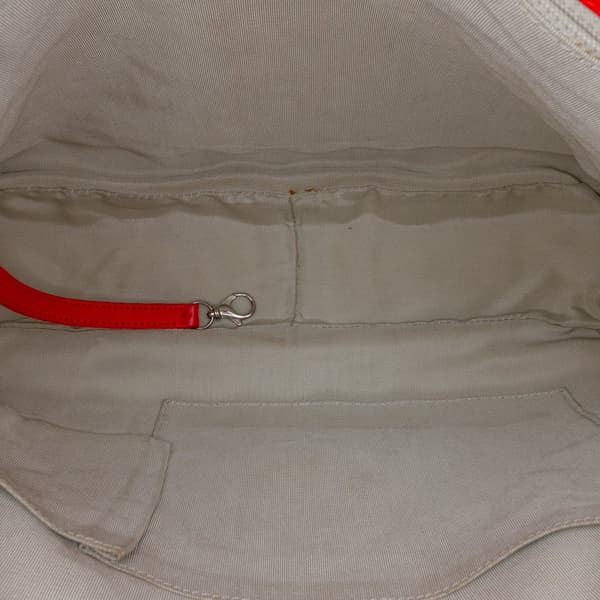 Pre-owned Chanel Maxi Washed Lambskin Chain Around Flap Red