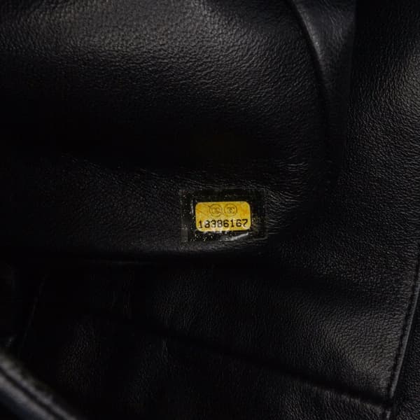 Pre-owned Chanel Jumbo Classic Patent Double Flap Black