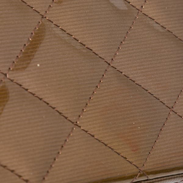 Pre-owned Chanel Jumbo Classic Metallic Patent Double Flap Brown