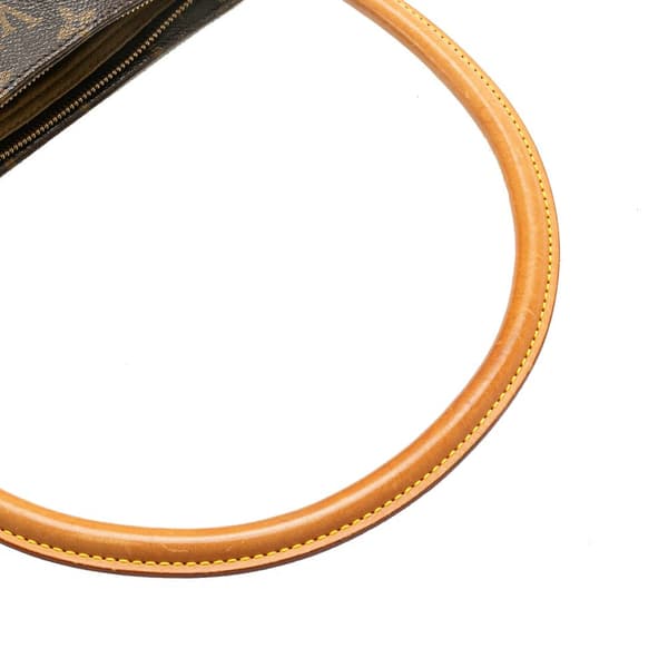 Pre-owned Louis Vuitton Monogram Looping MM Brown