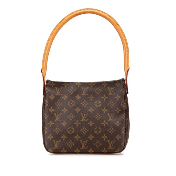 Pre-owned Louis Vuitton Monogram Looping MM Brown