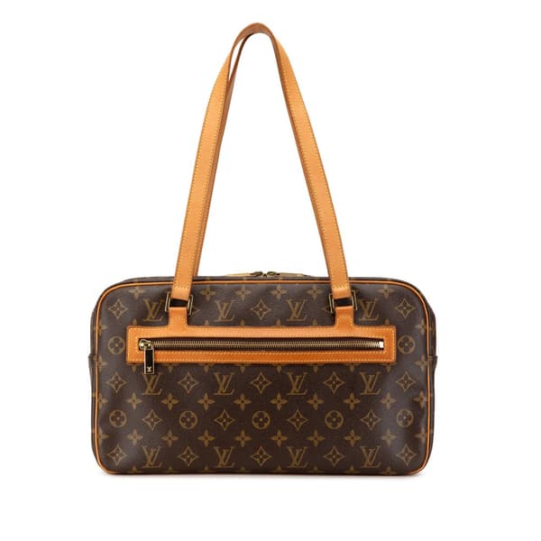 Pre-owned Louis Vuitton Monogram Cite GM Brown