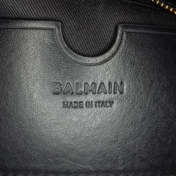 Pre-owned Balmain Canvas B-Army 26 Shoulder Bag Black