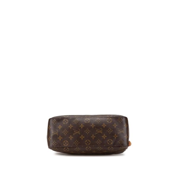 Pre-owned Louis Vuitton Monogram Looping GM Brown