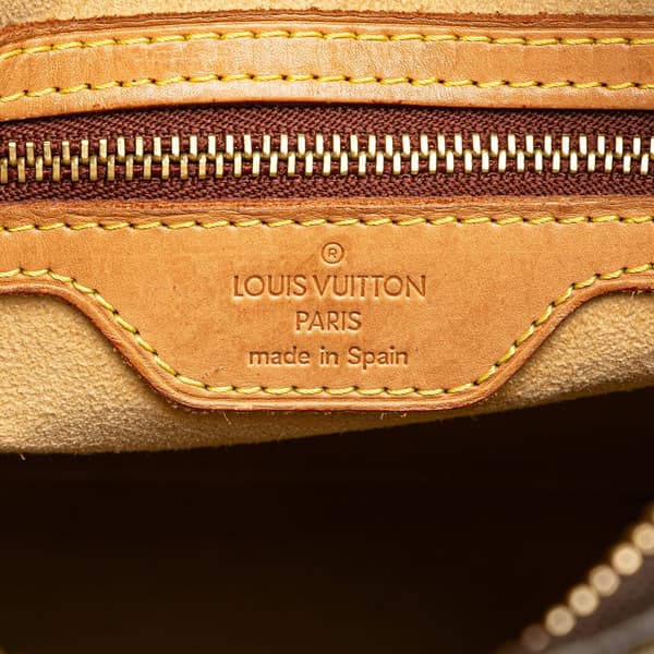 Pre-owned Louis Vuitton Monogram Looping GM Brown