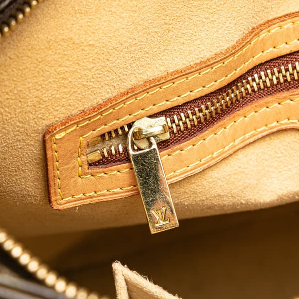 Pre-owned Louis Vuitton Monogram Looping GM Brown