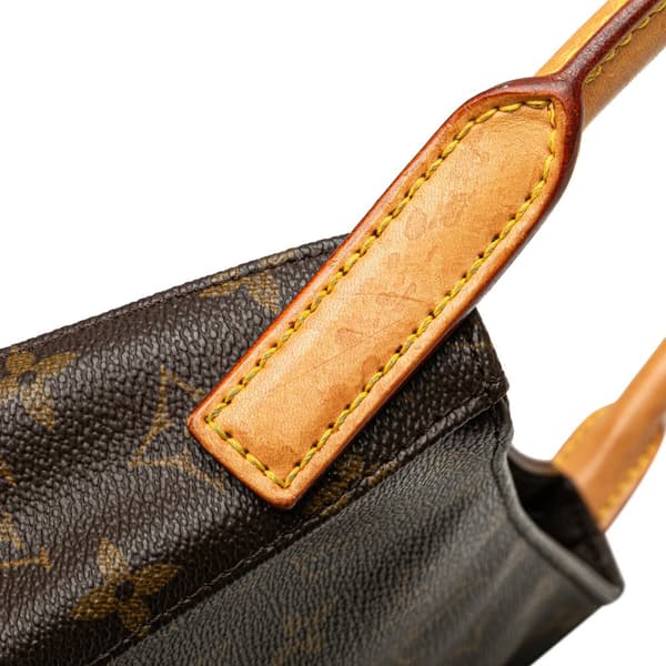 Pre-owned Louis Vuitton Monogram Looping MM Brown