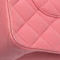 Miniatyrbild 8 av 10: Pre-owned Chanel Medium Classic Lambskin Double Flap Pink