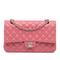 Miniatyrbild 1 av 10: Pre-owned Chanel Medium Classic Lambskin Double Flap Pink