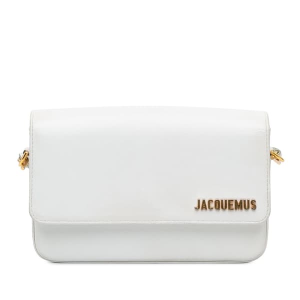 Pre-owned Jacquemus Calfskin Le Carinu White