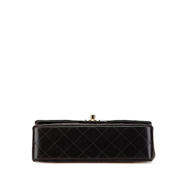 Pre-owned Chanel Small Classic Lambskin Double Flap Black