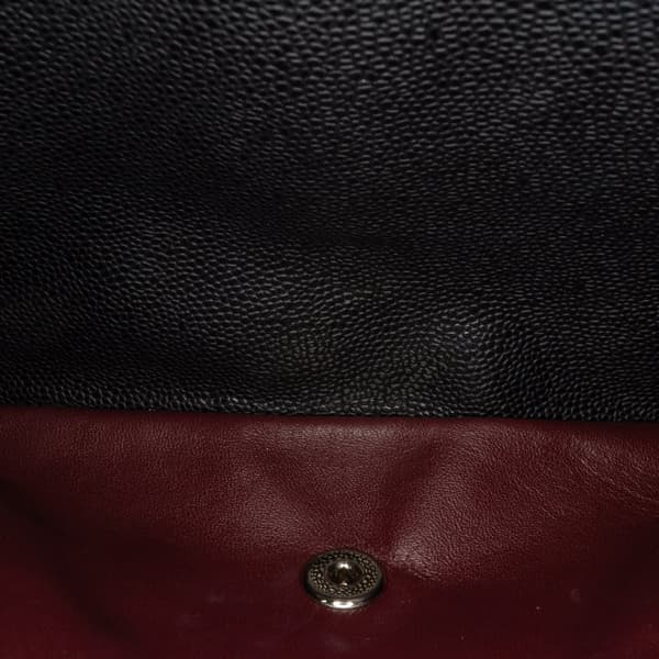 Pre-owned Chanel Jumbo Classic Caviar Double Flap Black