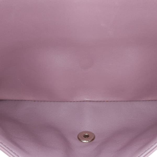Pre-owned Chanel Jumbo Classic Lambskin Double Flap Purple