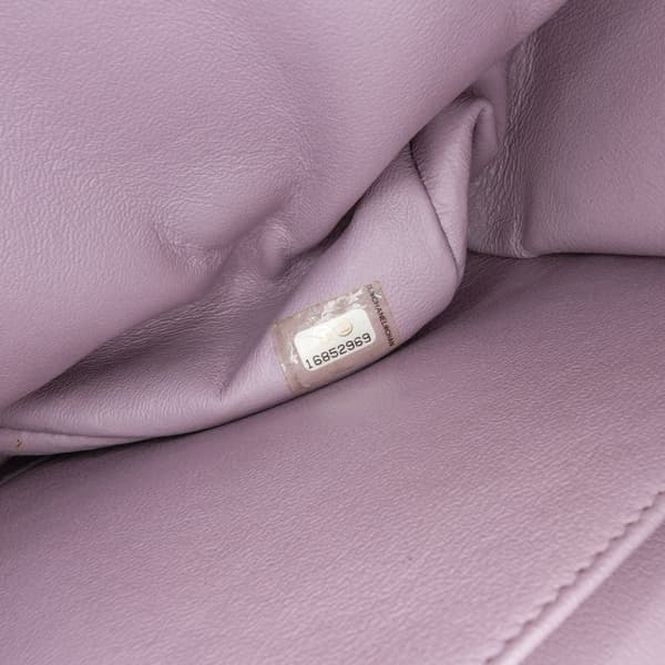 Pre-owned Chanel Jumbo Classic Lambskin Double Flap Purple
