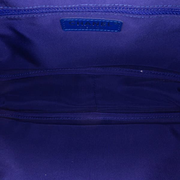 Pre-owned Chanel Small Canvas La Pausa Bay Camera Bag Blue