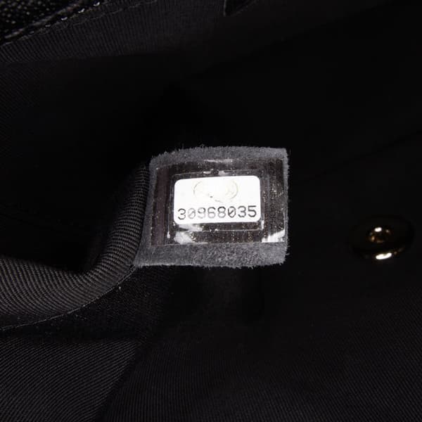 Pre-owned Chanel CC Bicolor Quilted Caviar Single Flap Black