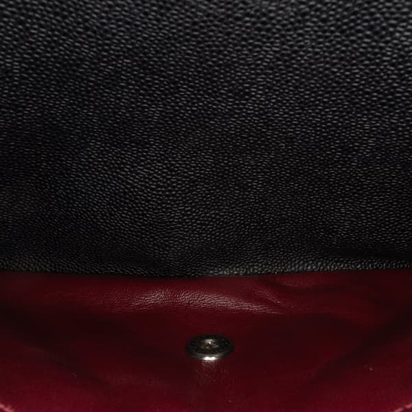 Pre-owned Chanel Jumbo Classic Caviar Double Flap Black