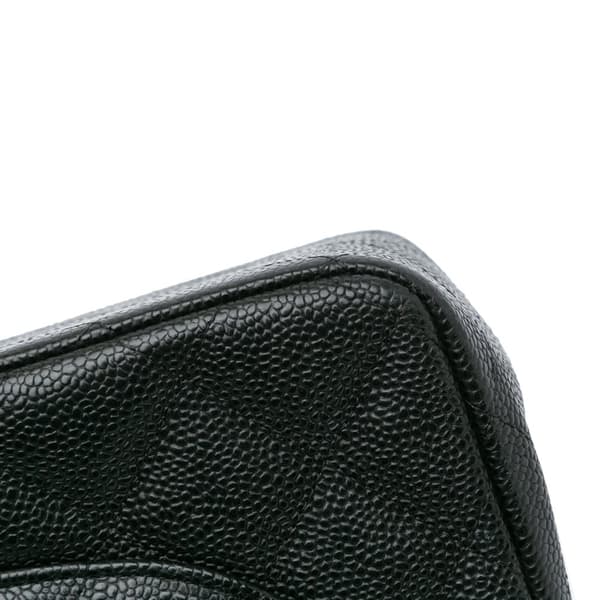 Pre-owned Chanel Jumbo Classic Caviar Double Flap Black