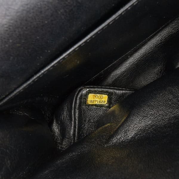 Pre-owned Chanel Medium Classic Patent Double Flap Black