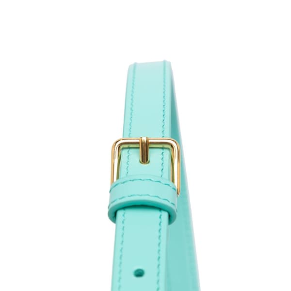 Pre-owned Celine Triomphe Leather Claude Shoulder Bag Blue