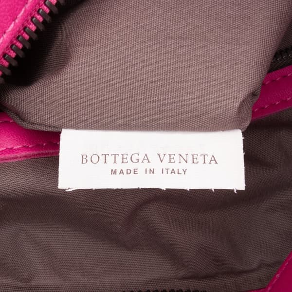 Pre-owned Bottega Veneta Nappa Intrecciato Shoulder Bag Pink
