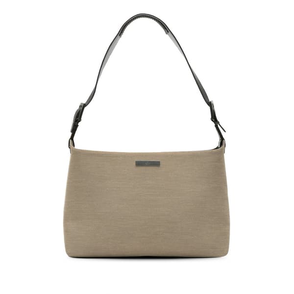 Pre-owned Gucci Canvas Shoulder Bag Brown