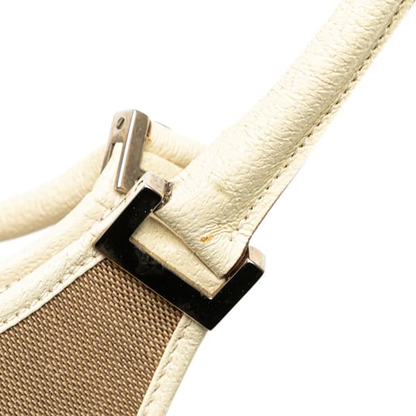 Pre-owned Gucci Canvas Jackie Bardot Shoulder Bag Brown