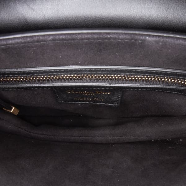 Pre-owned Dior Canvas Embroidered Kaleidiorscopic Saddle Bag Blue
