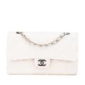 Pikkukuva 1 / 10: Pre-owned Chanel Medium Classic Tweed Double Flap White