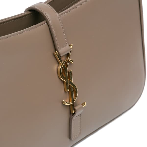Pre-owned Saint Laurent Leather Le 5 a 7 Shoulder Bag Brown