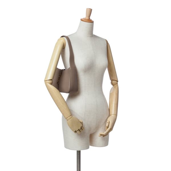 Pre-owned Saint Laurent Leather Le 5 a 7 Shoulder Bag Brown