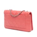 Pikkukuva 2 / 10: Pre-owned Chanel Crumpled Calfskin Bi Quilted Vintage Full Flap Pink