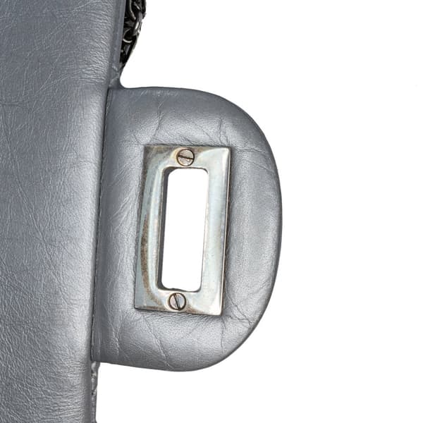 Pre-owned Chanel Reissue 2.55 Aged Calfskin Flap 225 Silver