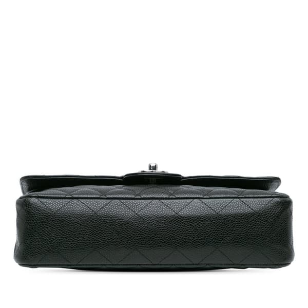 Pre-owned Chanel Medium Classic Caviar Double Flap Black