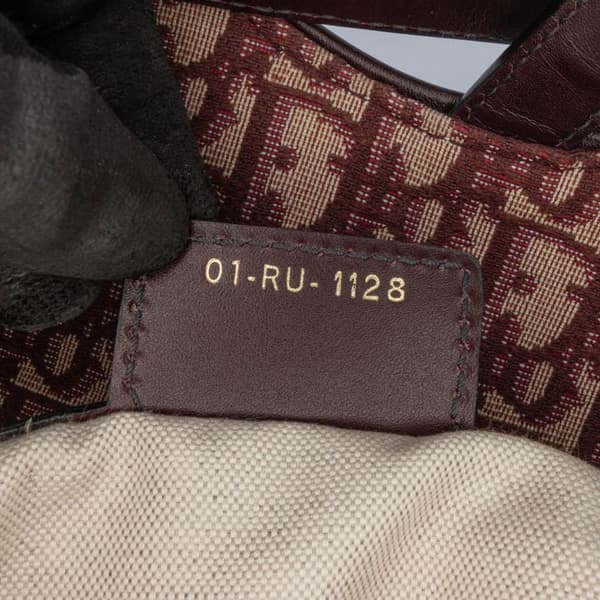 Pre-owned Dior Oblique Canvas Saddle Bag Red