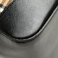 Miniatyrbillede 7 af 10: Pre-owned Burberry Haymarket Check Canvas Shoulder Bag Brown