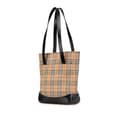 Miniatyrbillede 2 af 10: Pre-owned Burberry Haymarket Check Canvas Shoulder Bag Brown